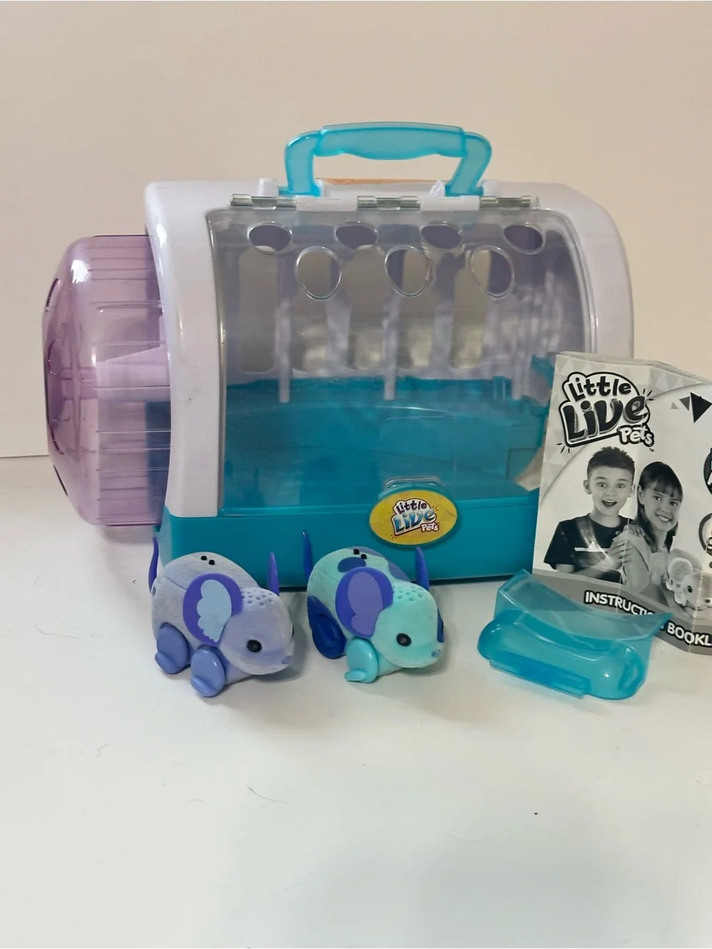 Little Live Pets Mouse House playset portable carrier with a turning wheel